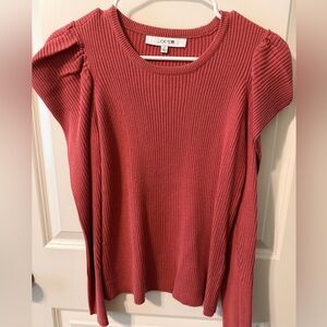 Joe's Jeans Women's Long Sleeve Ribbed Top - Slate Rose NWOT Small